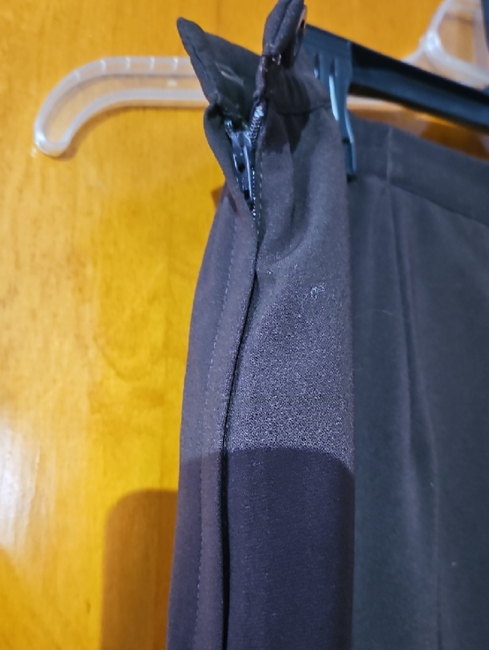 Women's Maxi Straight Skirt in Dark Brown - Picture 4 of 4
